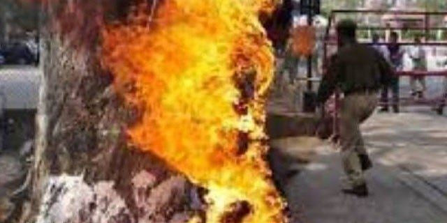 Man Burn Him Self in India