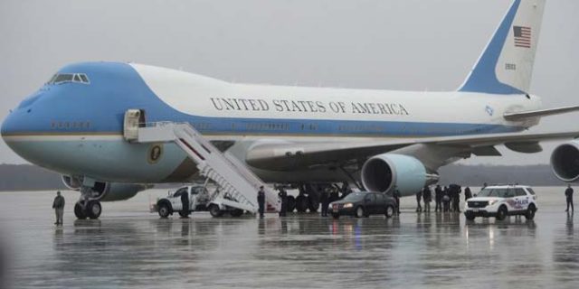 US President AirForce One Plane in Ukraine