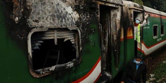 Bangladesh Train Fire