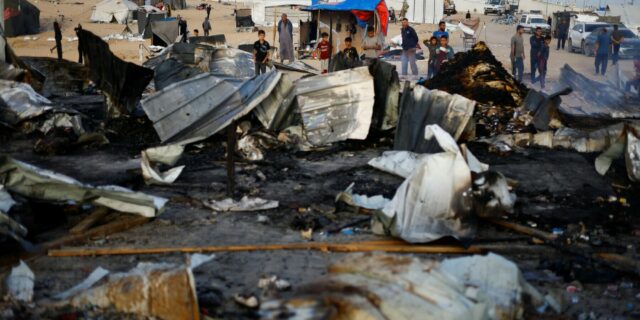 Rafah Bombing Peoples Burnt Alive