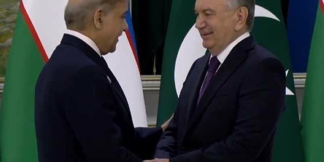 Shahbaz Sharif Meets Uzbekistan Prime Minister