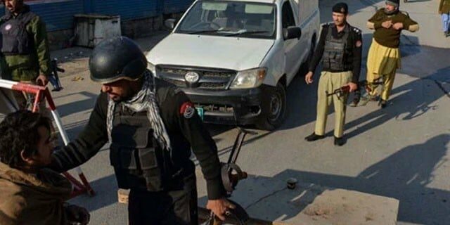 Swat Police Check Post