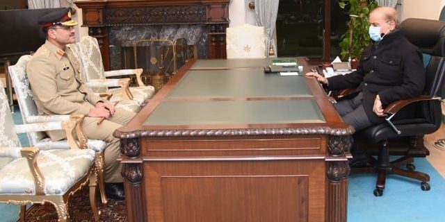 Army Cheif / PM Shahbaz Sharif
