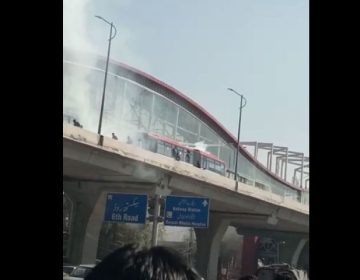 Metrobus Fire in Rawalpindi