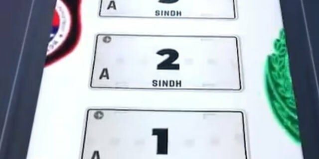 Sindh Excise Premium Number Plates