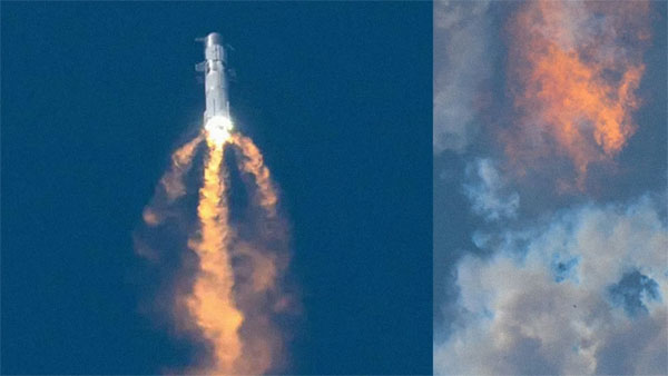Space X Rocket Blast
