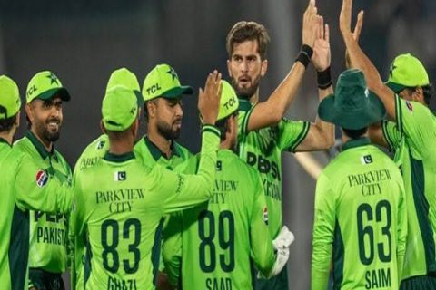 پاکستان کرکٹ ٹیم کے کھلاڑیوں کی تصویر
