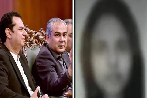 وزیر داخلہ محسن نقوی اور طلال چودھری کی تصویر