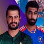 ایشین گیمز کرکٹ فائنل، پاکستان اور بھارتی کرکٹ ٹیم کے کپتانوں کی تصویر