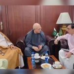اپوزیشن رہنمائوں کی میٹنگ کے دوران لی گئی تصویر