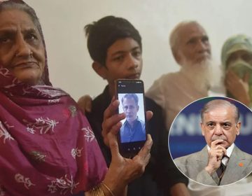 صومالیہ میں یرغمال بنائے گئے پاکستانیوں کے اہل خانہ کی تصویر