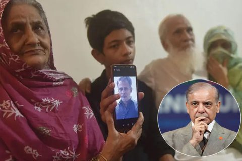 صومالیہ میں یرغمال بنائے گئے پاکستانیوں کے اہل خانہ کی تصویر